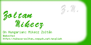 zoltan mikecz business card